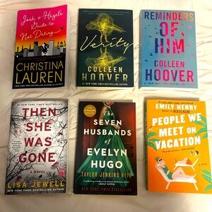Booktok books, like new used books, popular books, romance books, thriller books